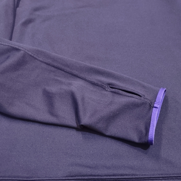 Nike Pro Pullover Women Extra Large Purple Turtleneck with nice accent side ties - Picture 4 of 10